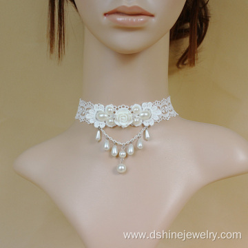 Custom Lace Choker Wedding Necklaces Daisy Female Chokers